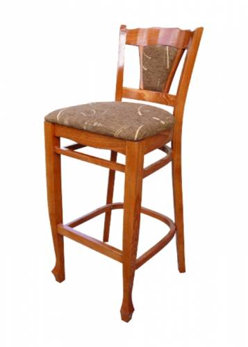 Židle barová z bukového masivu MICHAELA s područkami