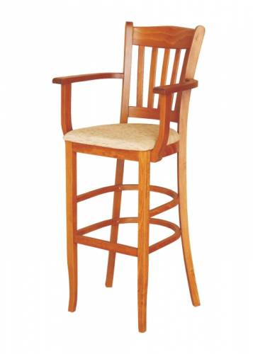 Židle barová z bukového masivu HYBRID s područkami ( obr. )