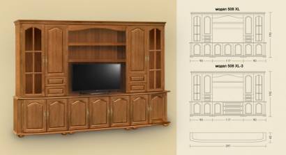 Obývací stěna mod.508 XL 508XL-3 ( schéma )